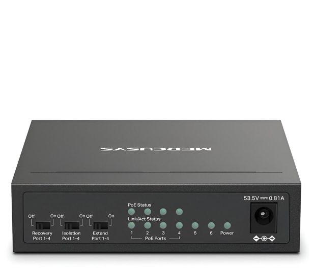 Mercusys MS106LP (6x10/100Mbit) 4xPoE+ - 1321863 - zdjęcie 3